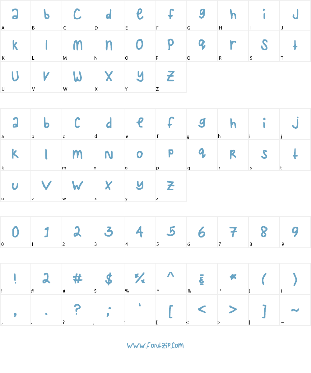 LoveMeAgainTwo Font Character